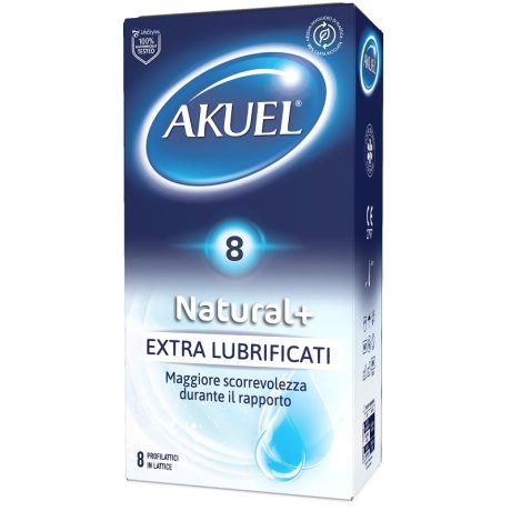 PROFILATTICO AKUEL NATURAL+ EXTRALUBRIFICATO 8 PEZZI