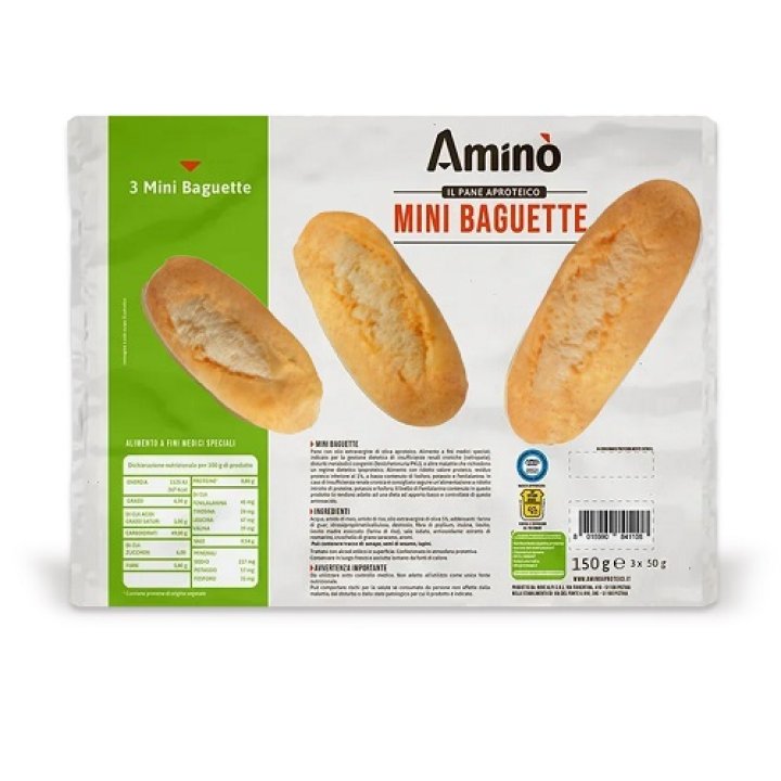 AMINO MINI BAGUETTE 3 PEZZI DA 50 G