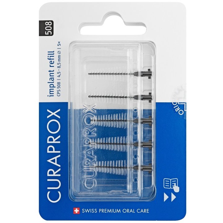 CURAPROX CPS 505 IMPLANT REFILL 5 SCOVOLINI BLACK