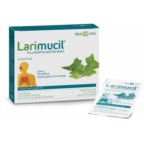 LARIMUCIL TOSSE GOLA FLUIDIFICANTE 600 10 BUSTINE