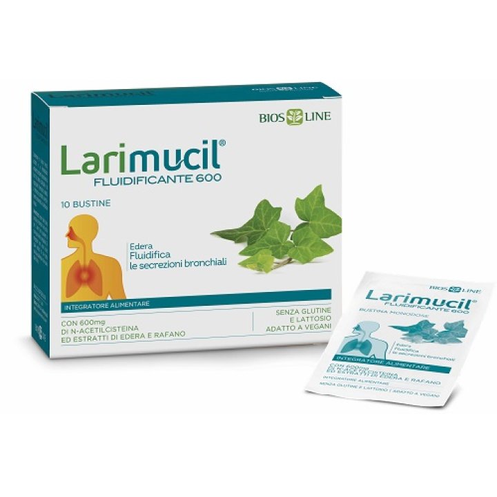 LARIMUCIL TOSSE GOLA FLUIDIFICANTE 600 10 BUSTINE