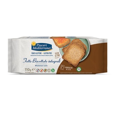 PIACERI MEDITERRANEI FETTE BISCOTTATE INTEGRALI 110 G