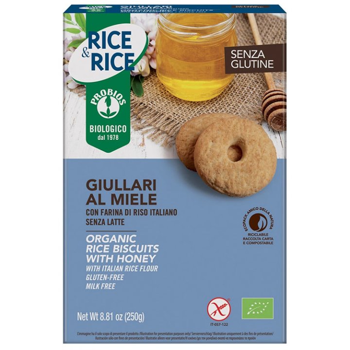 PROBIOS BISCOTTI GIULLARI MIELE 250 G PROBIOS BISCOTTI GIULLARI MIELE 250 G
