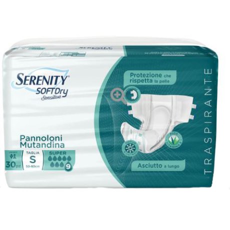 PANNOLONE MUTANDINA SERENITY SD SENSITIVE SUPER M 15 PEZZI