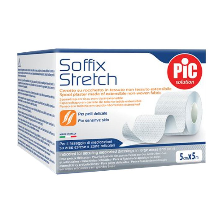 CEROTTO IN ROTOLO PIC SOFFIX STRETCH TESSUTO NON TESSUTO ESTENDIBILE 5X500 CM 1 PEZZO