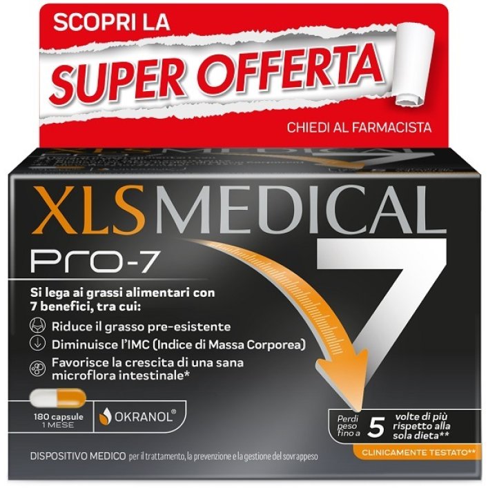 XLS MEDICAL PRO-7 180 CAPSULE TAGLIO PREZZO