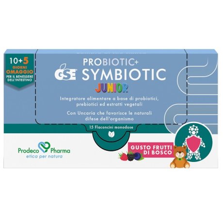 Gse - Probiotic+ Symbiotic Junior Fermenti Lattici Confezione 15 Flaconcini