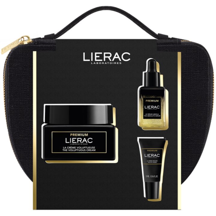 LIERAC TROUSSE NATALE PREMIUM VOLUPTUEUSE 50 ML + MINI SIERO13 ML + MINI CONTORNO OCCHI 5 ML 2024