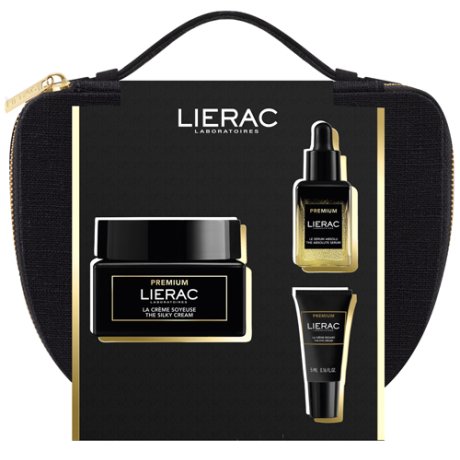 LIERAC TROUSSE NATALE PREMIUM SOYEUSE 50 ML + MINI SIERO 13ML + MINI CONTORNO OCCHI 5 ML 2024