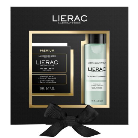 LIERAC SET NATALE PREMIUM CREMA OCCHI 20 ML + STRUCCANTE OCCHI 100 ML 2024