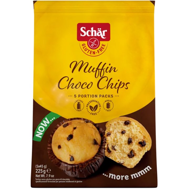 SCHAR MUFFIN CHOCO CHIP 225 G SCHAR MUFFIN CHOCO CHIP 225 G