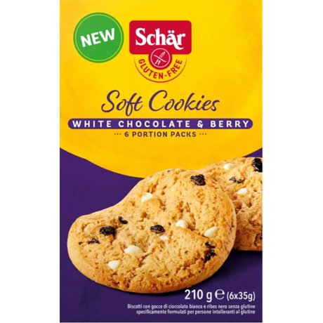 SCHAR SOFT COOKIE WHITE CHOCOLATE 210 G SCHAR SOFT COOKIE WHITE CHOCOLATE 210 G