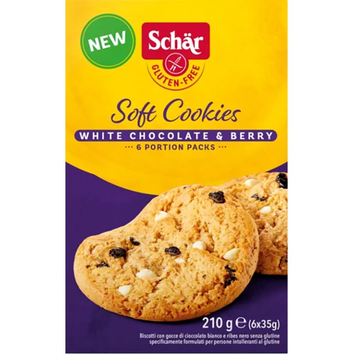SCHAR SOFT COOKIE WHITE CHOCOLATE 210 G SCHAR SOFT COOKIE WHITE CHOCOLATE 210 G