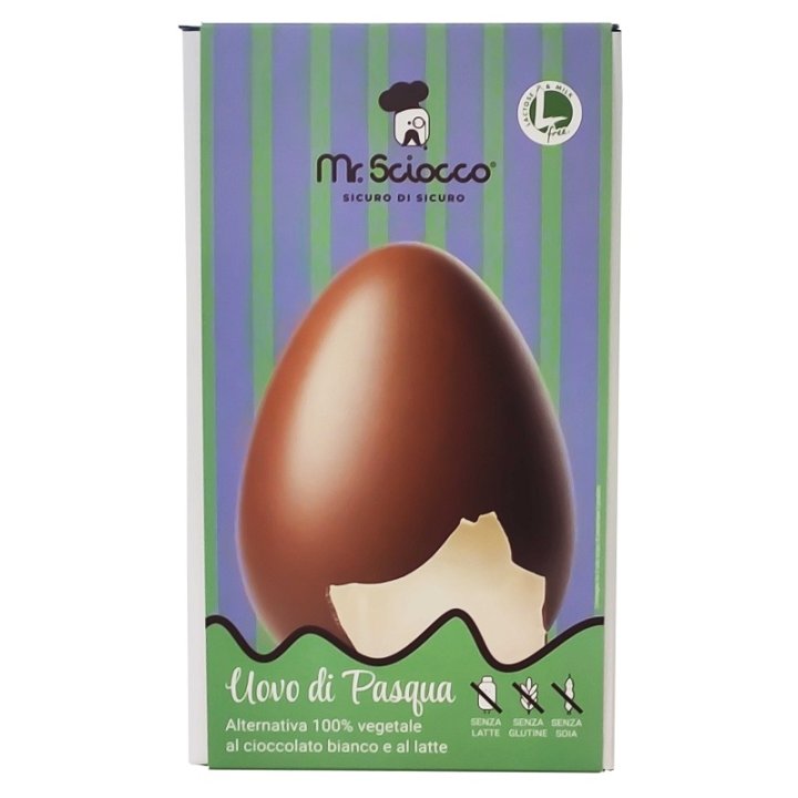MR SCIOCCO UOVO DI PASQUA BIGUSTO BIANCO E LATTE VEGAN 300 G