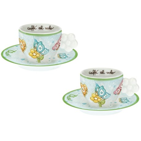 Thun Set Tazzine Caffè Farfalla 2 Pezzi