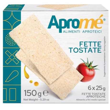 APROME' FETTE TOSTATE 6 PORZIONI DA 25 G APROME' FETTE TOSTATE 6 PORZIONI DA 25 G