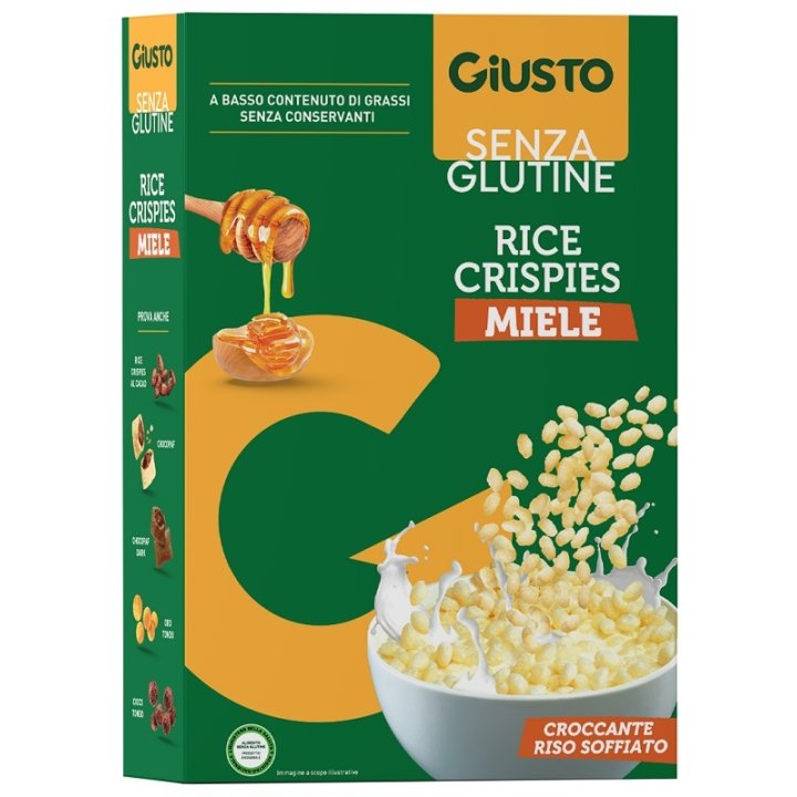 GIUSTO SENZA GLUTINE RICE CRISPIES MIELE 200 G GIUSTO SENZA GLUTINE RICE CRISPIES MIELE 200 G