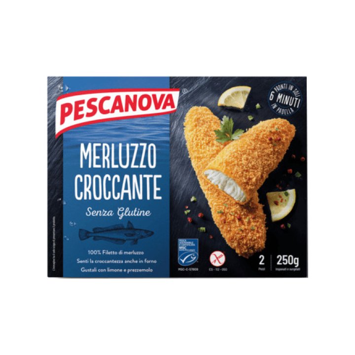 PESCANOVA FILETTI MERLUZZO CROCCANTE 250 G