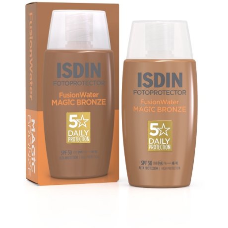 Isdin Fotoprotector spf 50 Fusion Water Magic Bronze protettore viso - 50ml