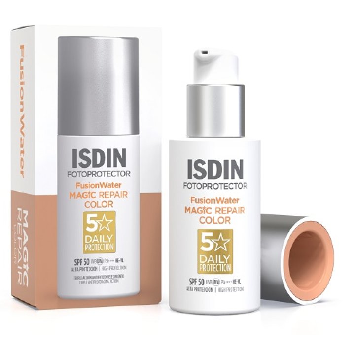 ISDIN Fotoprotector - Fusion Water Magic Repair Color SPF50 Protezione Solare Viso Colorata Uniformante - 50ml ISDIN Fotoprotector - Fusion Water Magic Repair Color SPF50 Protezione Solare Viso Colorata Uniformante - 50ml