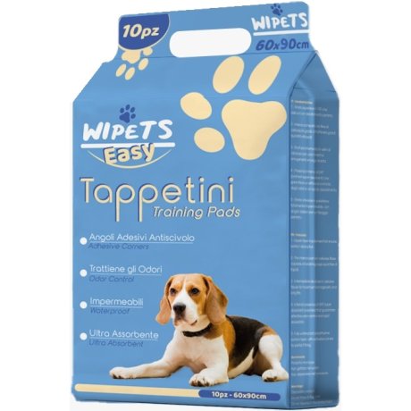 WIPETS EASY TAPPETINI PET EASY 60X90 CM 10 PEZZI
