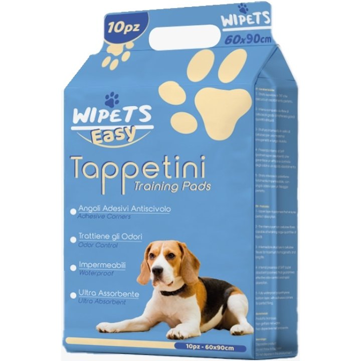 WIPETS EASY TAPPETINI PET EASY 60X90 CM 10 PEZZI