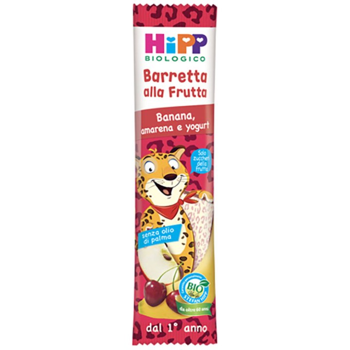 HIPP BIO BARRETTA ALLA FRUTTA BANANA/AMARENA/YOGURT 23 G