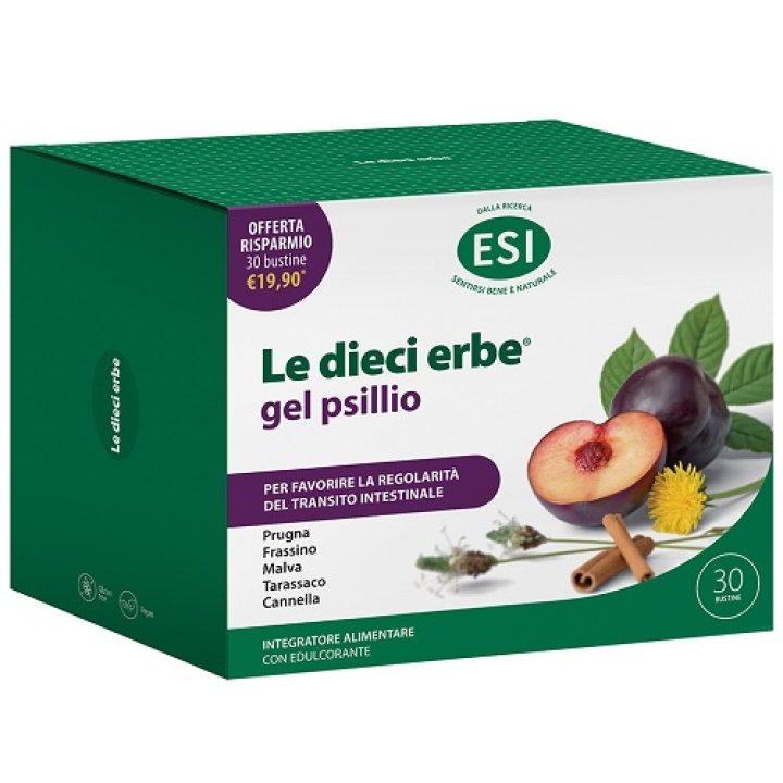 ESI LE DIECI ERBE GEL PSILLIO 30 BUSTINE