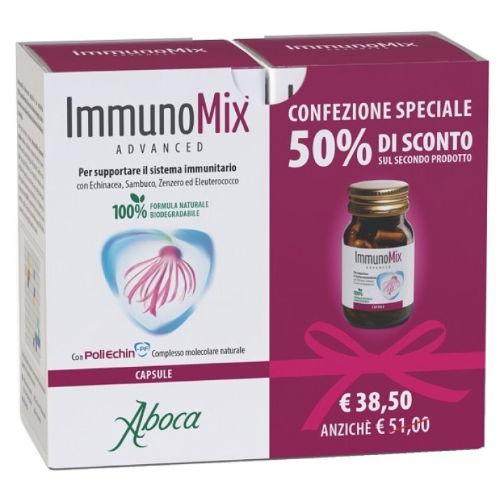 IMMUNOMIX ADVANCED 50 CAPSULE RM CONFEZIONE SPECIALE 2 PEZZI