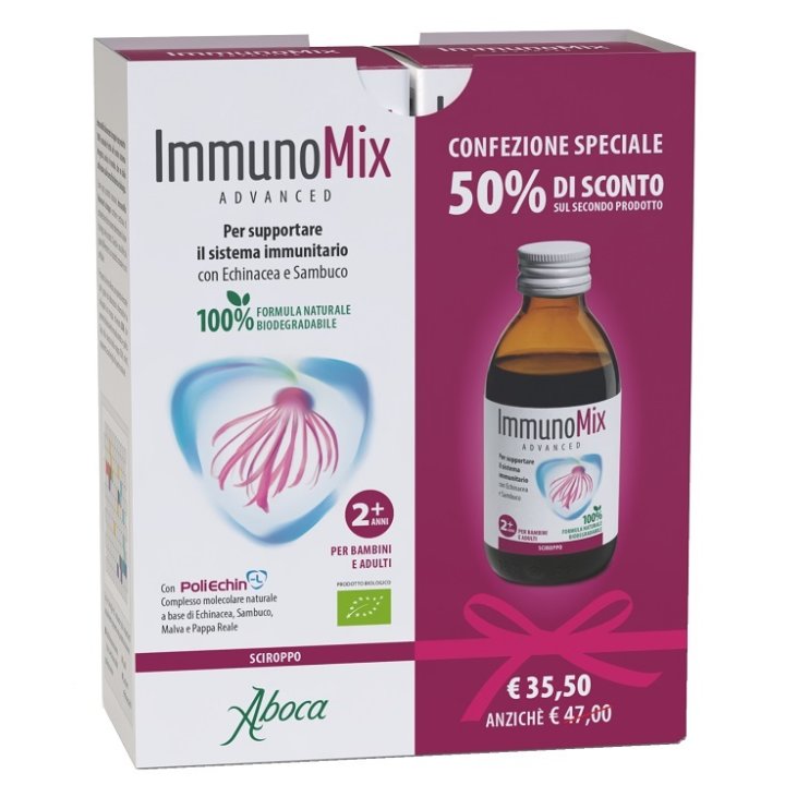 IMMUNOMIX ADVANCED SCIROPPO CONFEZIONE SPECIALE 2 PEZZI IMMUNOMIX ADVANCED SCIROPPO CONFEZIONE SPECIALE 2 PEZZI