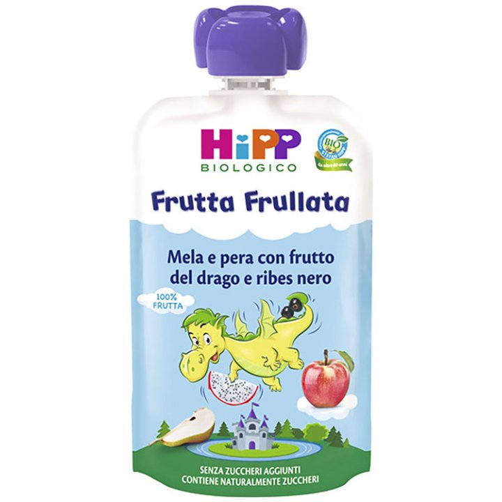 HIPP BIO FRUTTA FRULLATA DRANE MELA PERA FRUTTA DEL DRA RIBES NERO 90 G HIPP BIO FRUTTA FRULLATA DRANE MELA PERA FRUTTA DEL DRA RIBES NERO 90 G