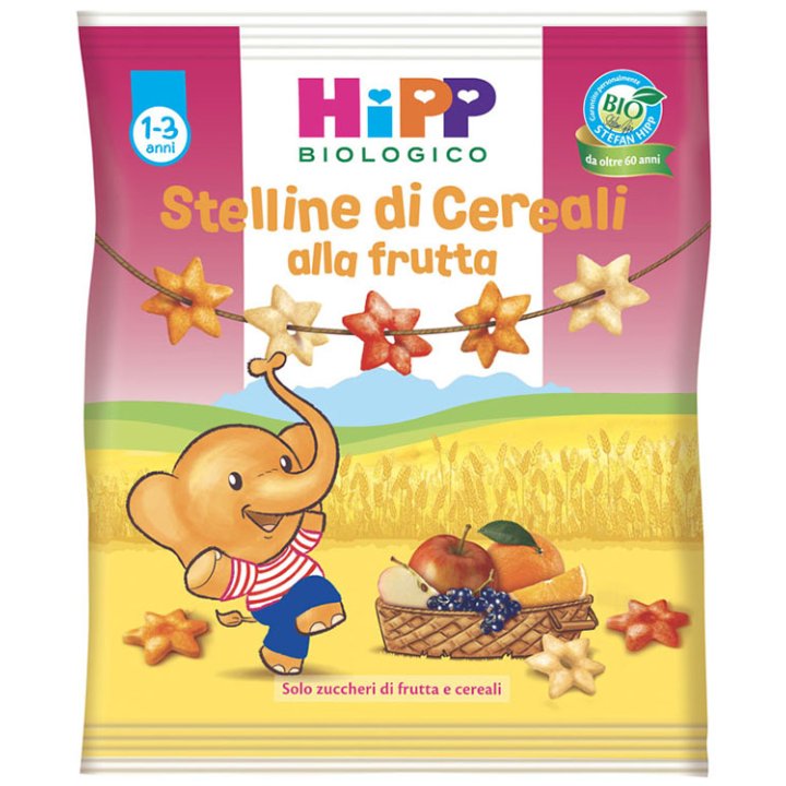 HIPP BIO STELLINE DI CEREALI ALLA FRUTTA 30 G HIPP BIO STELLINE DI CEREALI ALLA FRUTTA 30 G