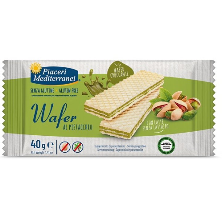 PIACERI MEDITERRANEI WAFER PISTACCHIO 40 G