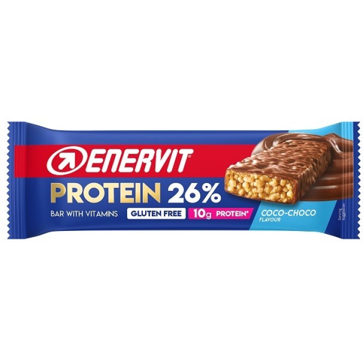ENERVIT SPORT PROT BAR 26% COC