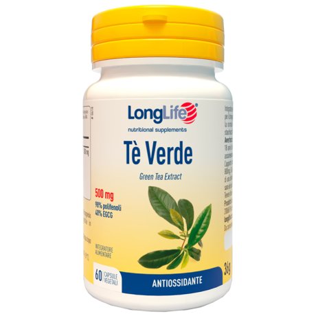 LONGLIFE TE  VERDE 500MG 60CPS