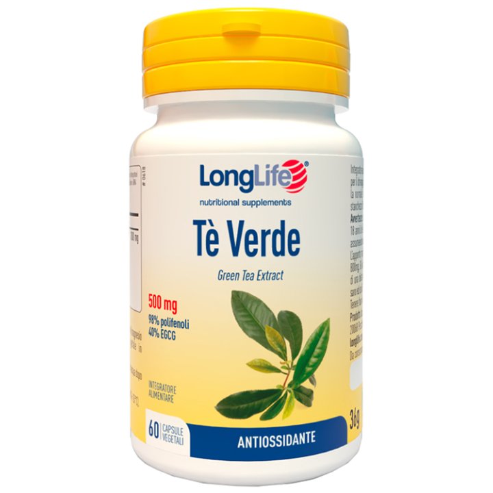 LONGLIFE TE VERDE 500MG 60CPS LONGLIFE TE VERDE 500MG 60CPS