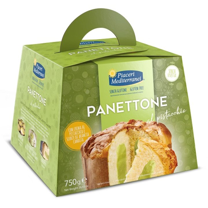 PIACERI MEDITERRANEI PANETTONE AL PISTACCHIO 750 G