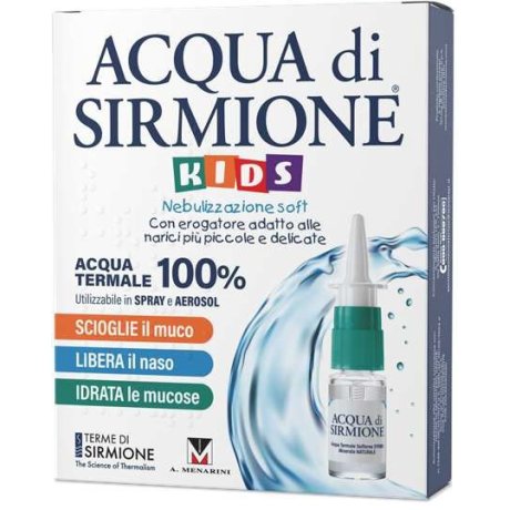 ACQUA DI SIRMIONE KIDS NEBULIZZAZIONE SOFT ACQUA TERMALE 100% 6 FLACONCINI PLURIDOSE X 15 ML