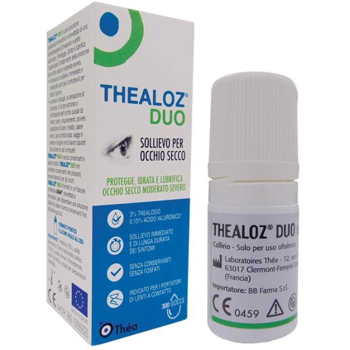 SOLUZIONE OCULARE THEALOZ DUO 10 ML SOLUZIONE OCULARE THEALOZ DUO 10 ML