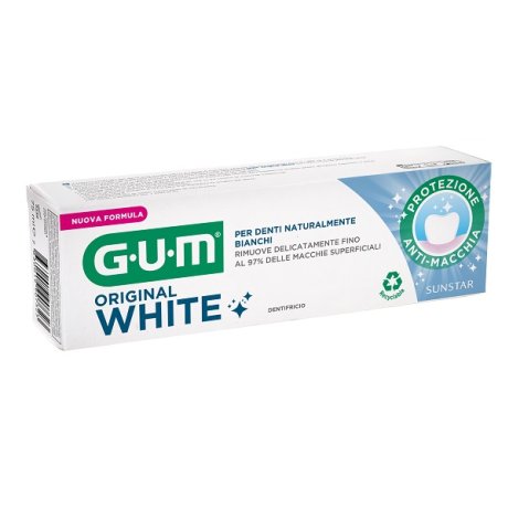 GUM ORIGINAL WHITE DENTIFRICIO SBIANCANTE 75 ML NUOVA FORMULA