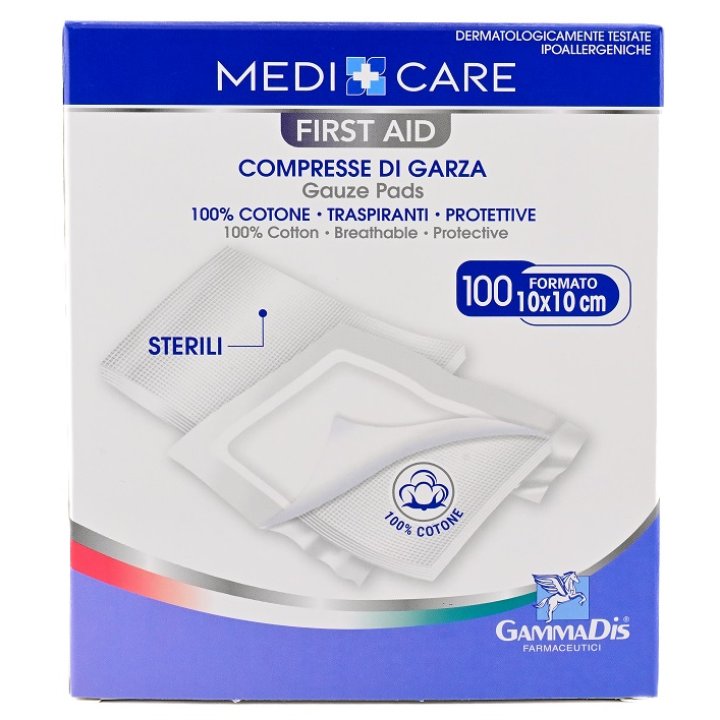 GARZA COTONE 10X10CM 100PZ GARZA COTONE 10X10CM 100PZ