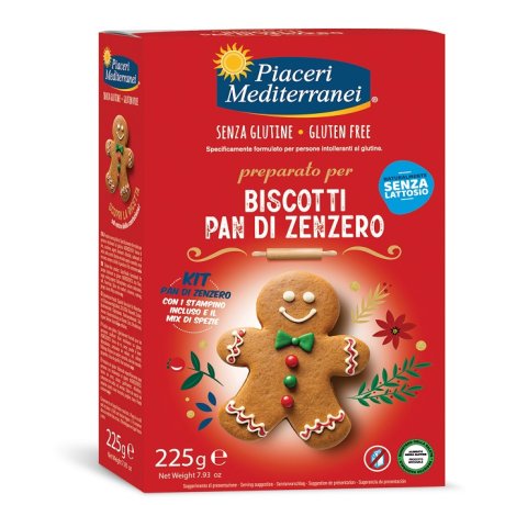 PIACERI MEDIT PREPARATO BISCOTTI PAN DI ZENZERO 225 G PIACERI MEDIT PREPARATO BISCOTTI PAN DI ZENZERO 225 G
