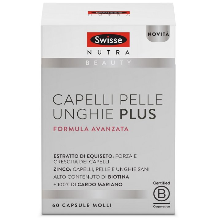 SWISSE CAPELLI PELLE UNGHIE PLUS 60 CAPSULE MOLLI SWISSE CAPELLI PELLE UNGHIE PLUS 60 CAPSULE MOLLI