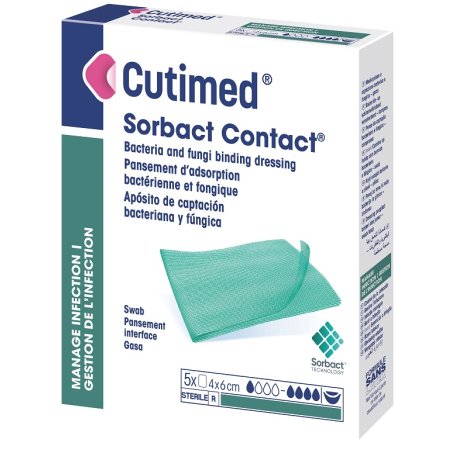 CUTIMED SORBACT CONT 4X6CM 5PZ