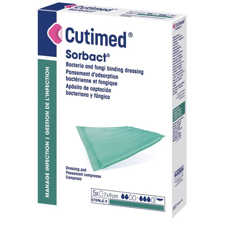 MEDICAZIONE IDROFOBICA CUTIMED SORBACT PAD 10X10 CM 5 PEZZI