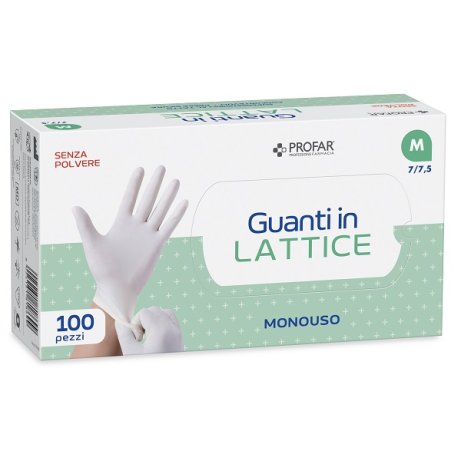 PROFAR GUANTO IN LATTICE SENZA POLVERE M 100 PEZZI