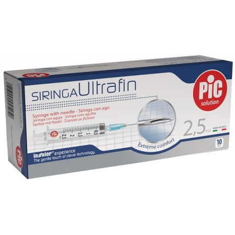 SIRINGA ULTRAFIN 2,5 ML GAUGE 23 1/4 10 PEZZI