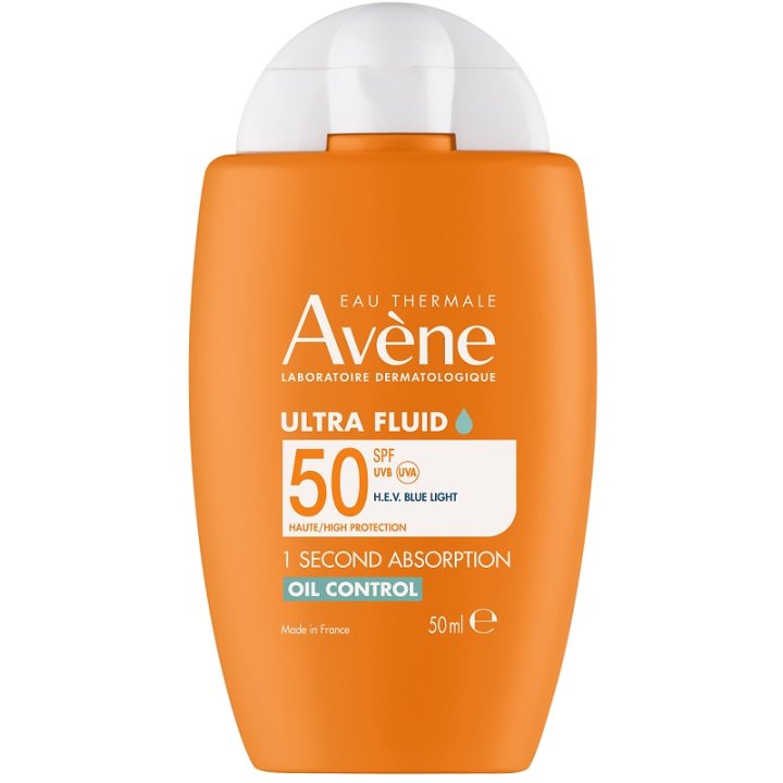 Avène Ultra Fluid Oil Control SPF 50+ Crema Solare Opacizzante Viso 50 ml Avène Ultra Fluid Oil Control SPF 50+ Crema Solare Opacizzante Viso 50 ml