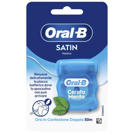 Oral-B Satin Tape filo interdentale cerato menta 50m