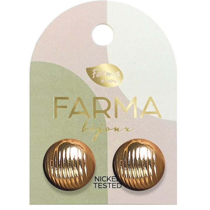 FARMA BIJOUX MINI BOTTONI GOLD